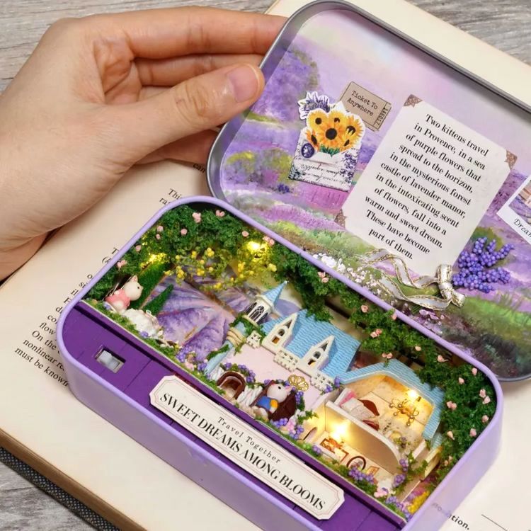 Сборная модель (румбокс) в шкатулке «Цветочный замок» — картинка 3