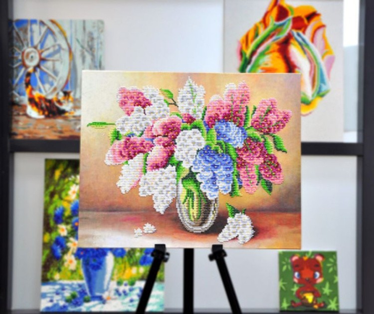 Алмазная вышивка «Сирень» — картинка 2