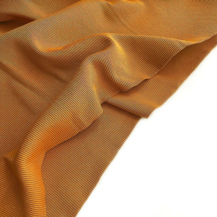 Ткань трикотаж Кашкорсе с лайкрой, 15 м, ширина 120 см, цвет: горчица, TBY — картинка 4