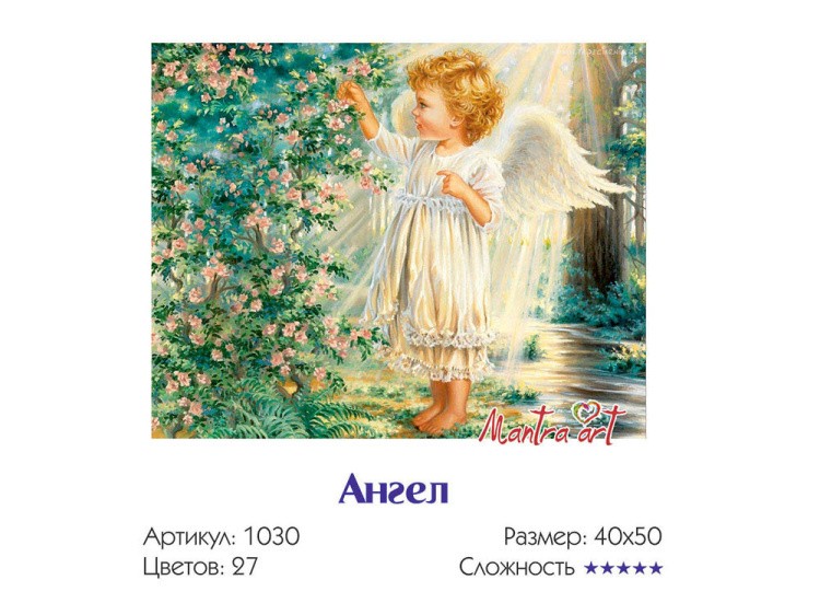 Картина по номерам «Aнгeл» — картинка 3