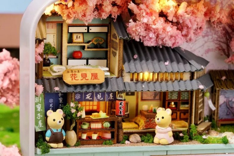 Сборная модель (румбокс) в шкатулке «Вишня в цвету» — картинка 4