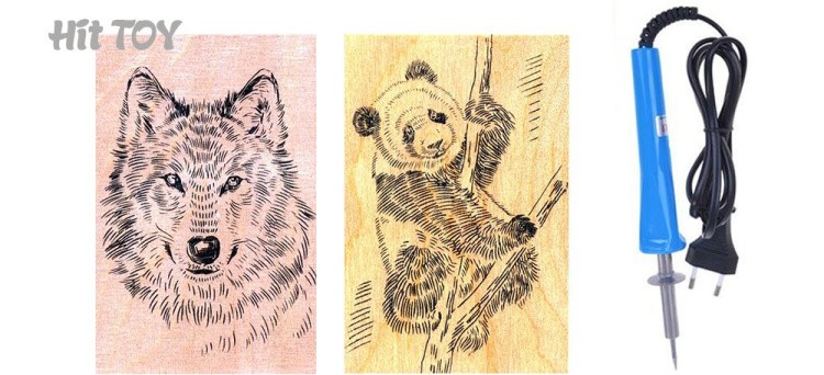 Набор для выжигания № 4 (волк, панда) — картинка 5