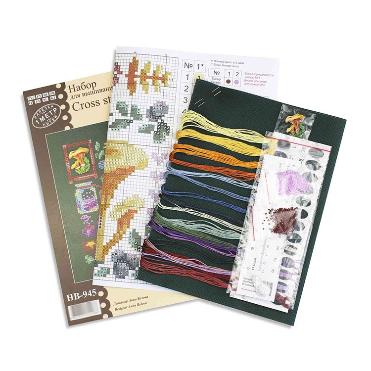 Набор для вышивания «Мини-семплер. Домик из лисичек» — картинка 2