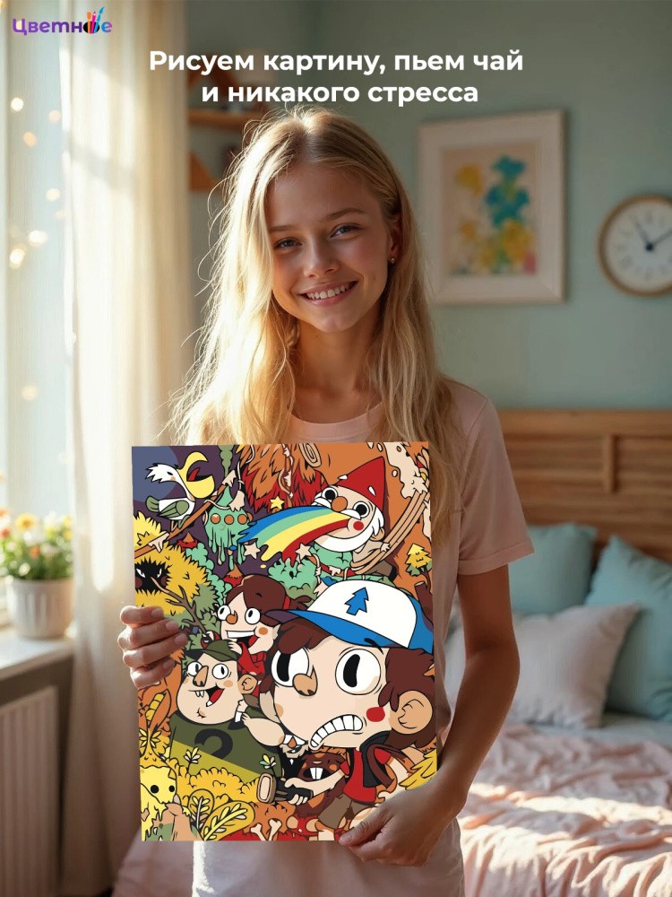Картина по номерам Gravity Falls Гравити Фолз арт — картинка 9