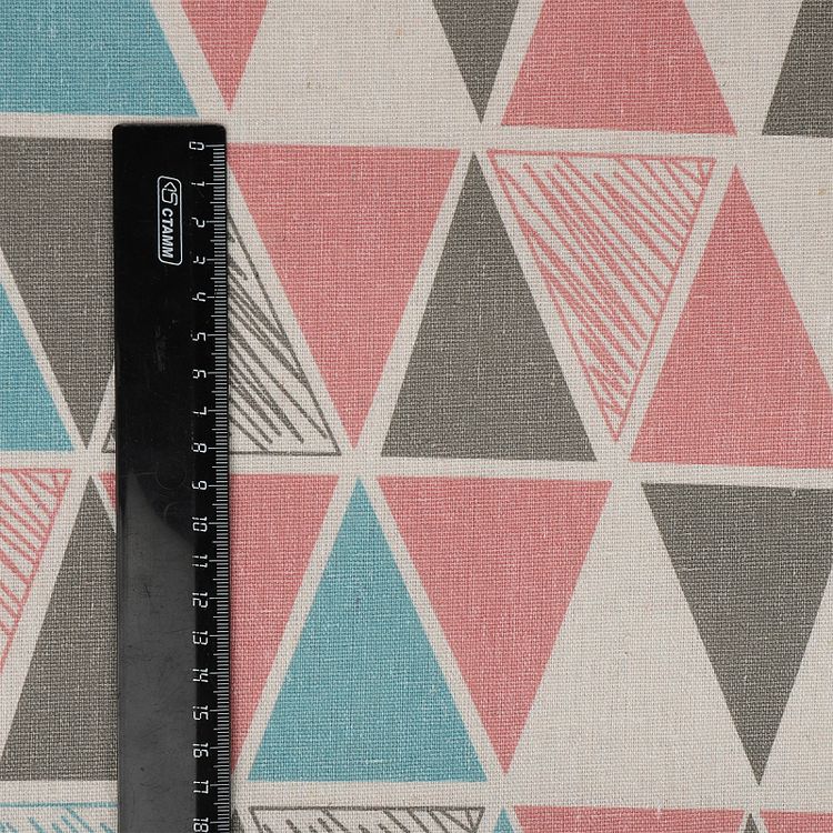 Ткань льняная, 1 м x 150 см, 140 г/м², цвет: принт, TBY — картинка 5