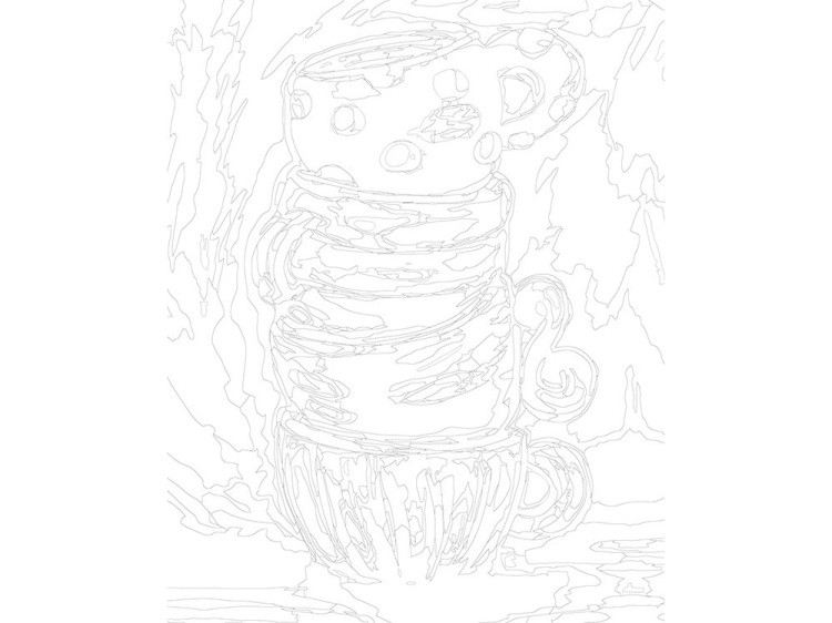 Картина по номерам «Чашечки» — картинка 3