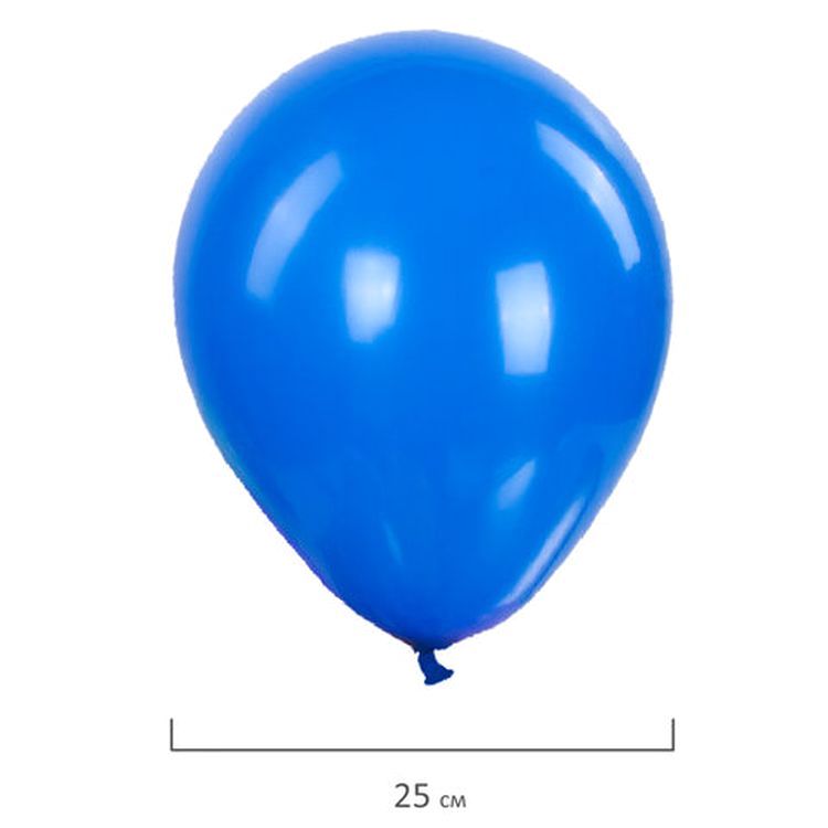 Шары воздушные, 10" (25 см), комплект 10 шт., ассорти 5 цветов — картинка 3