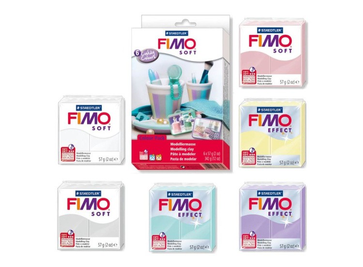 Набор FIMO Soft «Конфетные цвета» (6 цветов х 57 г) — картинка 2