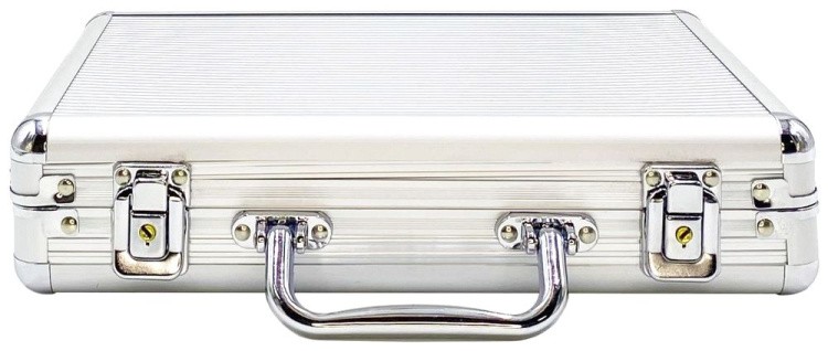 Покерный набор NUTS, 200 фишек, 11,5 г с номиналом в чемодане — картинка 3