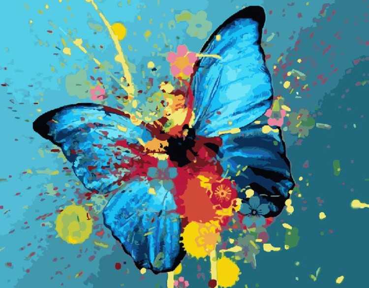 Картина по номерам «Бабочка»
