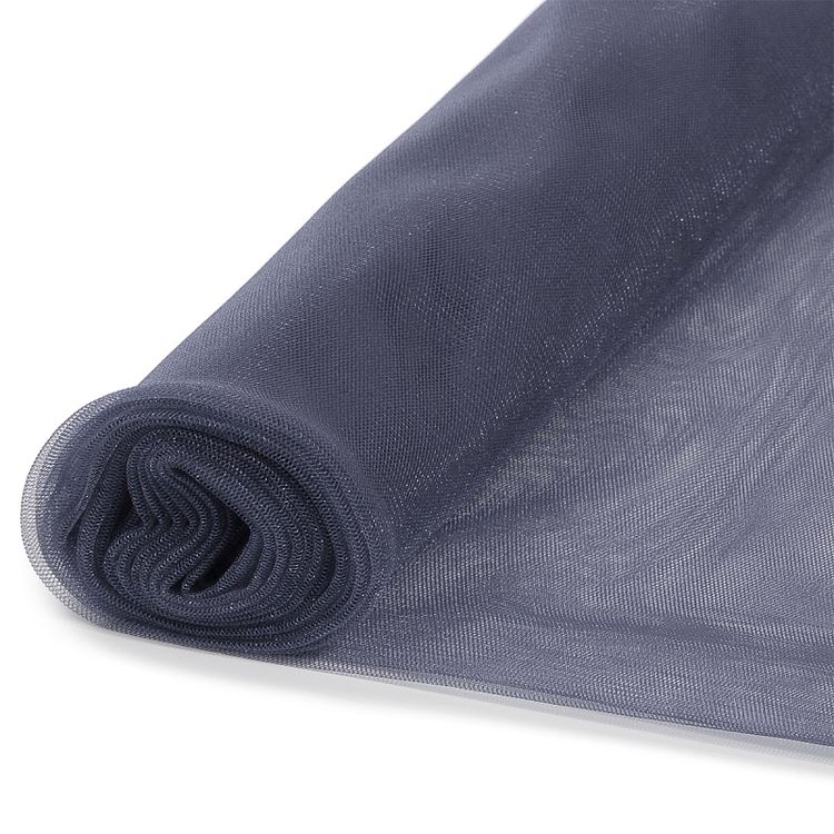 Фатин Kristal средней жесткости, блестящий, 5 м, ширина 300 см, 100% полиэстер, цвет: сумрачно серый — картинка 4