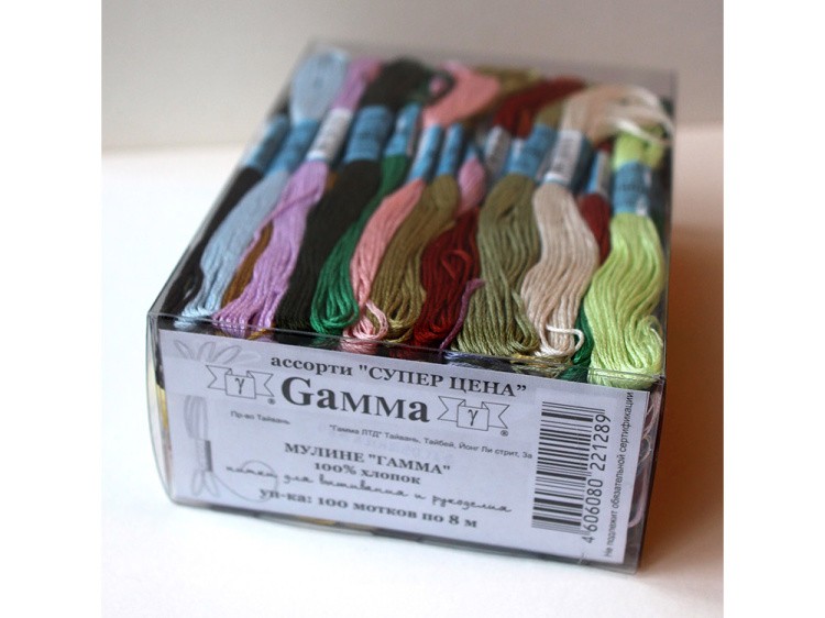 Набор ниток мулине Gamma Суперцена, 8 м, 100 шт. — картинка 2