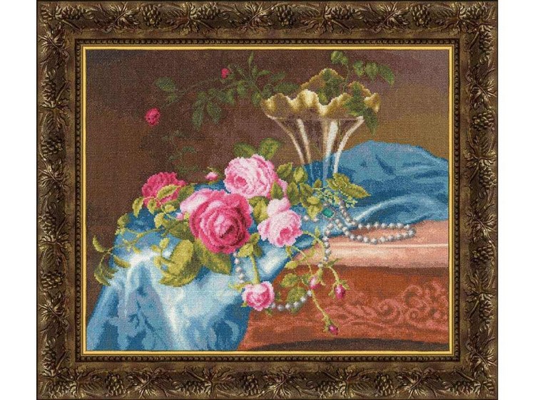 Набор для вышивания «Розы и жемчуг» — картинка 2