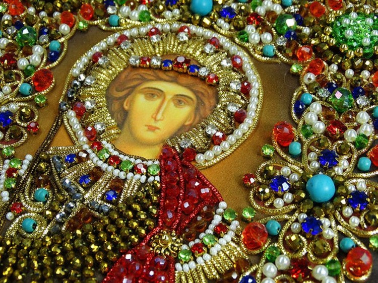 Набор вышивки хрустальными камнями «Георгий Победоносец» — картинка 8