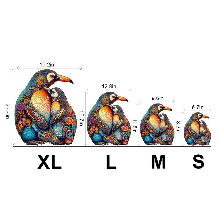 Деревянные пазлы «Семья Пингвинов S», Woodbests — картинка 3
