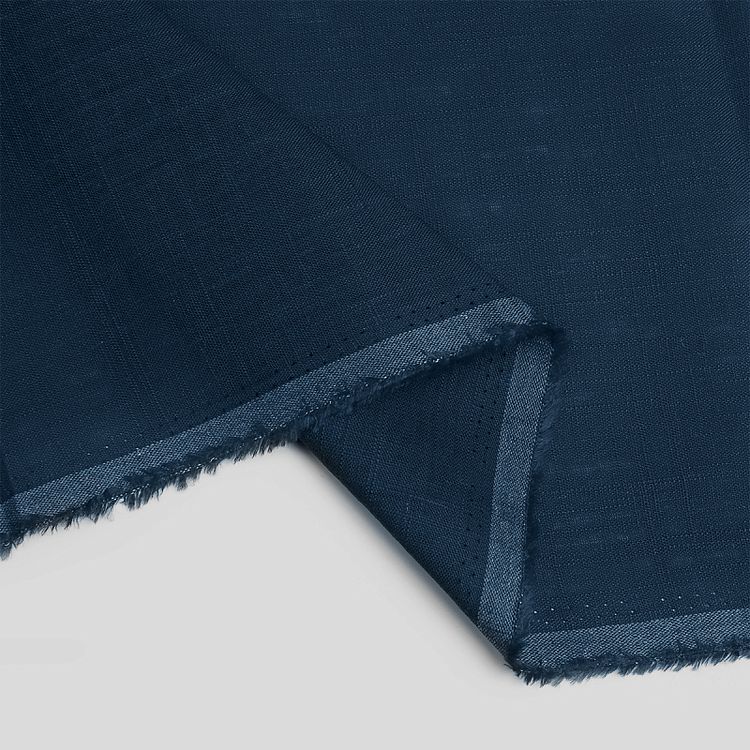 Ткань льняная, 190 г/м², 5 м x 140 см, цвет: синий, TBY — картинка 4