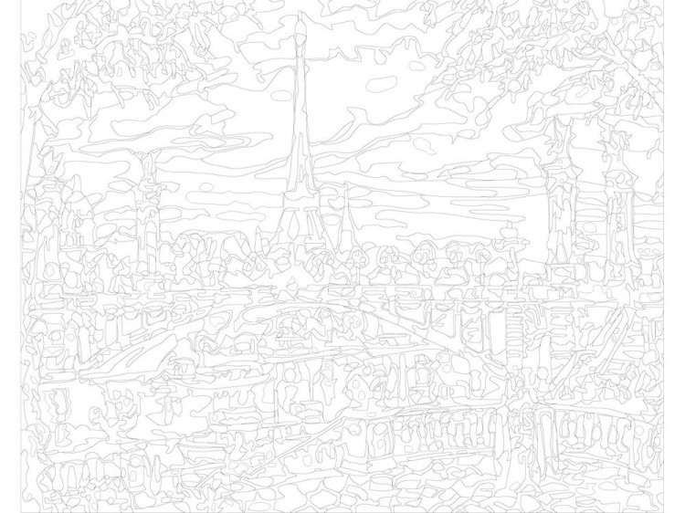 Картина по номерам «Городской мост» — картинка 3