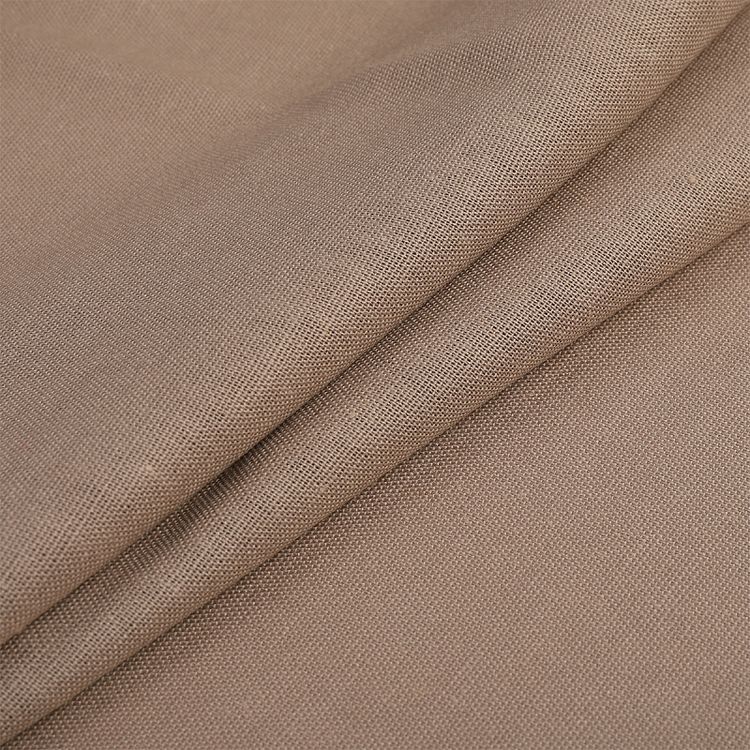 Ткань льняная, 10 м, ширина 140 см, 185 г/м², цвет: 72 миндаль, TBY — картинка 3