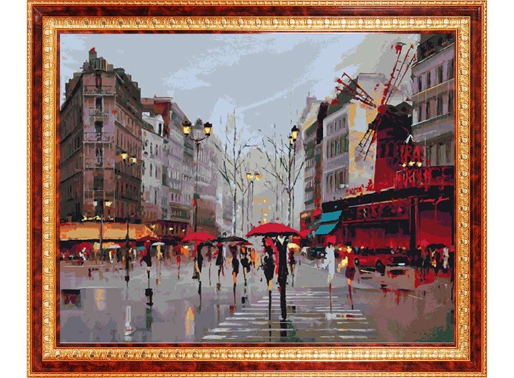 Картина по номерам «Мулен Руж» — картинка 2