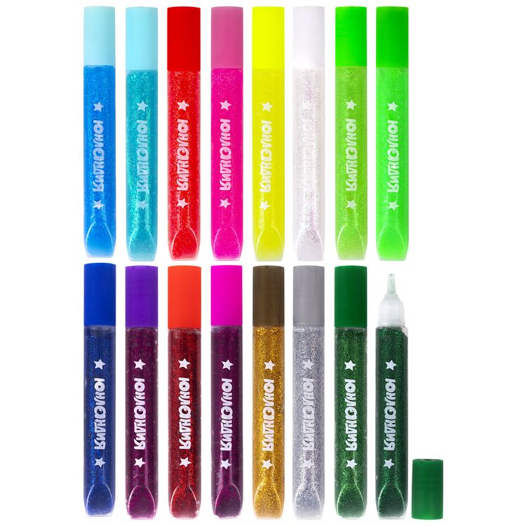 Гель с блестками, 16 цветов по 10,5 мл, Юнландия — картинка 2