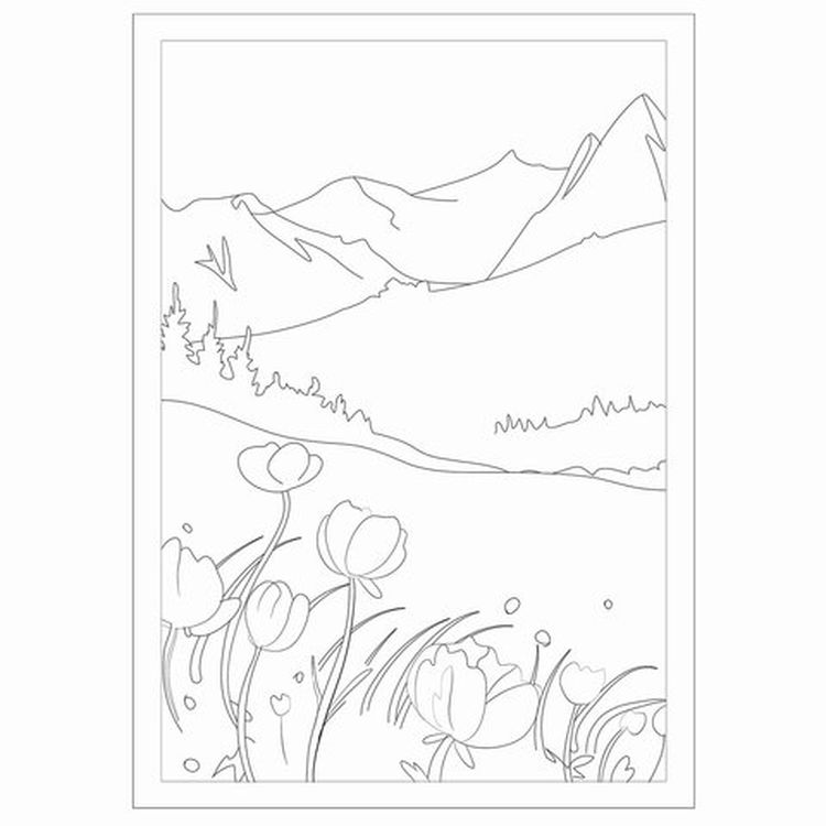 Бумага для акварели с эскизом, А4, 10 л., 200 г/м2, BRAUBERG — картинка 8