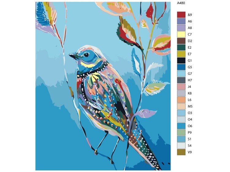 Картина по номерам «Весенняя птица» — картинка 2