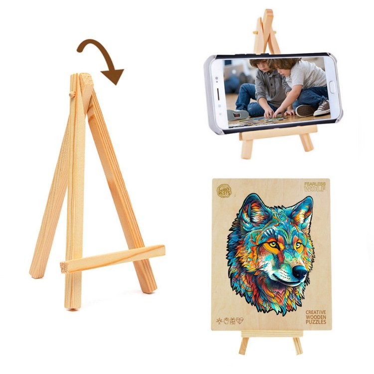 Деревянные пазлы «Бесстрашный Волк L», Woodbests — картинка 6