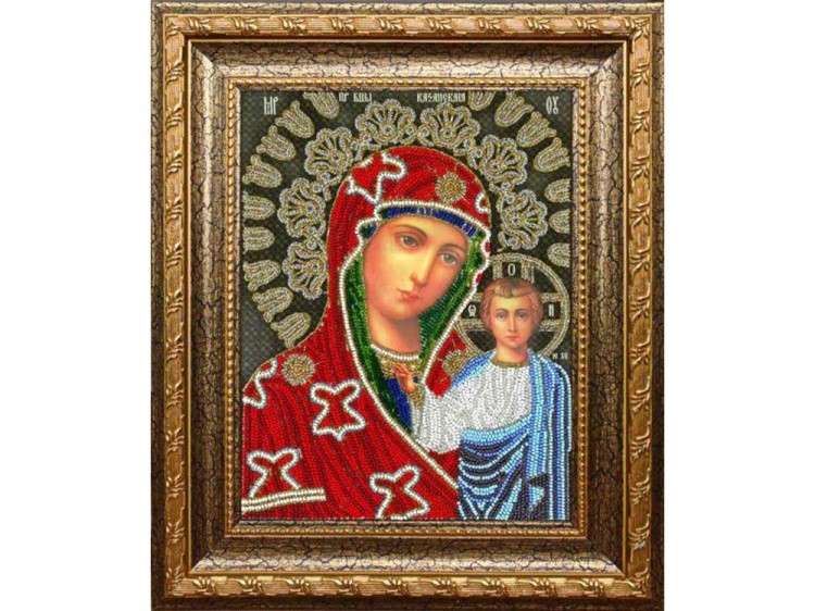 Набор вышивки бисером «Казанская Богородица» (трунцал) — картинка 3