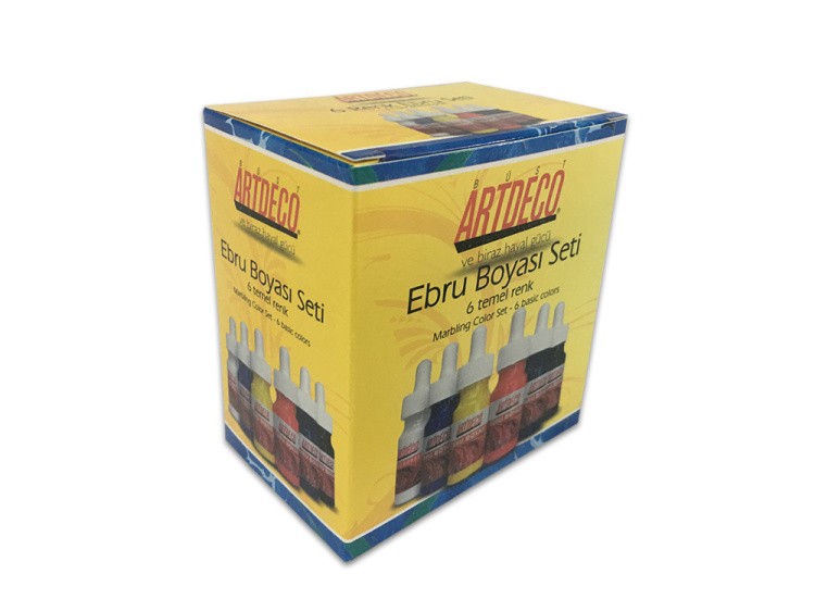 Набор красок для эбру, 6 цветов, ArtDeco — картинка 2