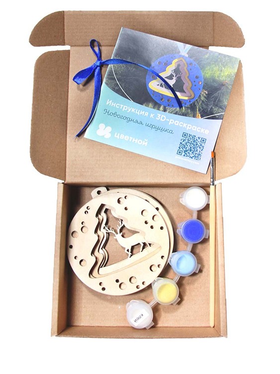 3D пазл-раскраска «Зимнее волшебство» — картинка 3