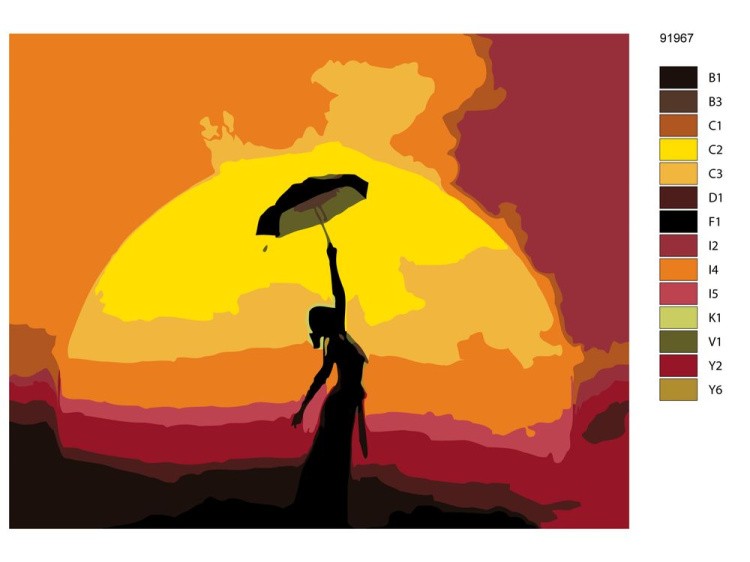 Картина по номерам «Мэри Поппинс» — картинка 2