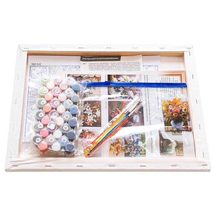 Картина по номерам «Красные и белые» — картинка 3