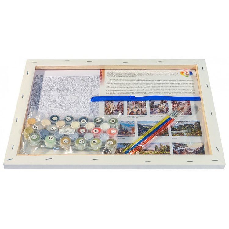 Картина по номерам «Пионы в саду» — картинка 3