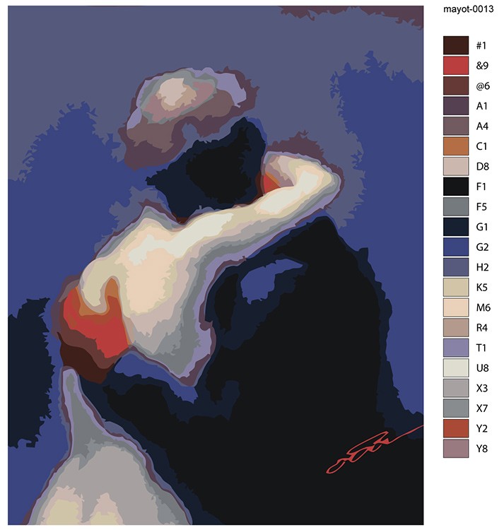 Картина по номерам «Mayot Майот Моет: альбом Оба» — картинка 2