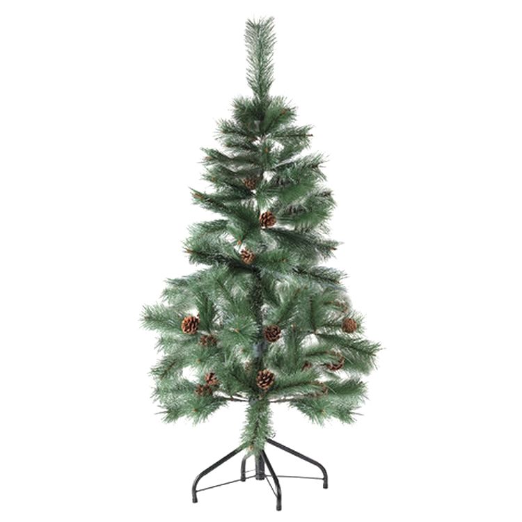 Ель новогодняя искусственная «Velvet Pinewood», 120 см, с инеем и шишками — картинка 2