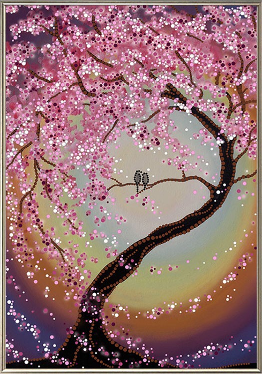 Рисунок на ткани для вышивания бисером «В цвету сакуры» — картинка 2