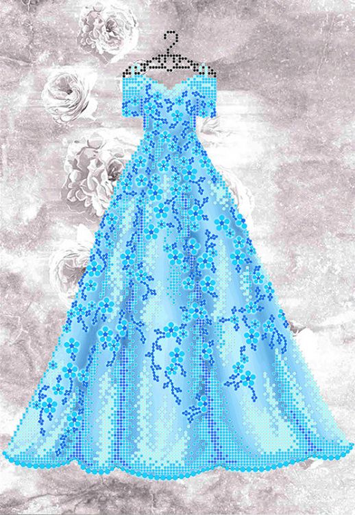 Рисунок на ткани «Бальное платье 3»
