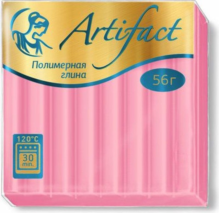 Полимерная глина Артефакт Advanced formula, цвет: 4111 розовый фламинго, 56 г