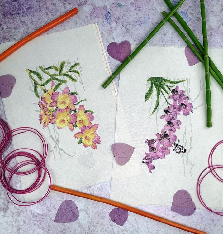 Набор для вышивания «Фиолетовая орхидея» — картинка 4