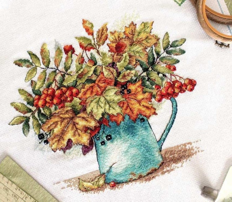 Набор для вышивания «Алые гроздья рябины» — картинка 5