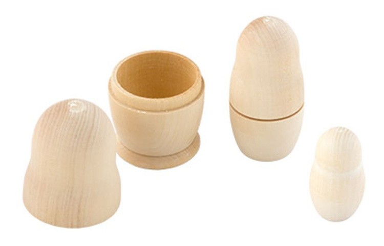 Заготовка для декорирования Mr. Carving «Матрешка 3 места» — картинка 2