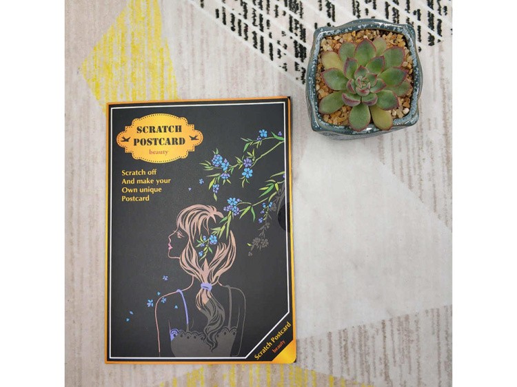 Набор скретч-открыток «Beauty» (цветные) — картинка 9