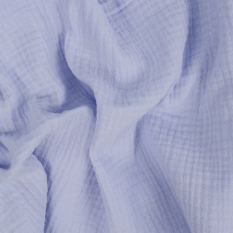 Ткань Муслин, 1 м х 130 см, 125 г/м², цвет: светло-голубой, TBY — картинка 3