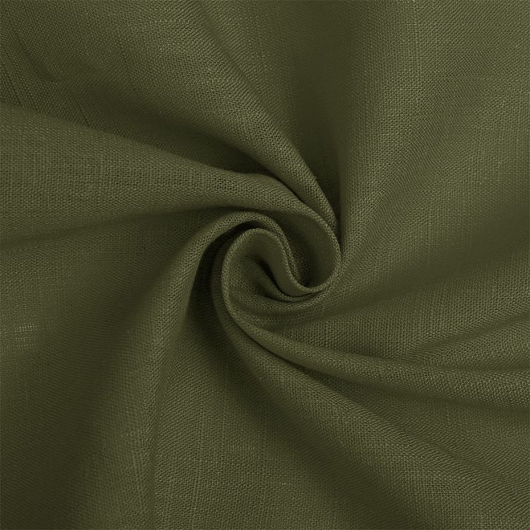 Ткань льняная, 1 м x 140 см, 190 г/м², цвет: полынь, TBY