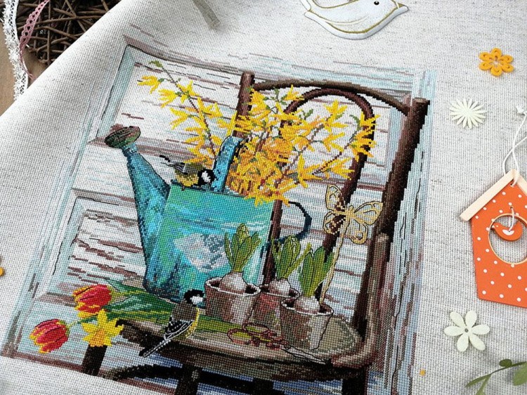 Набор для вышивания «Голубая лейка» — картинка 4