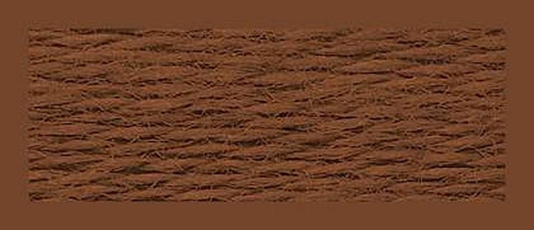 Нитки мулине (шерсть/акрил), 10 шт. по 20 м, цвет: №842 коричневый, Риолис