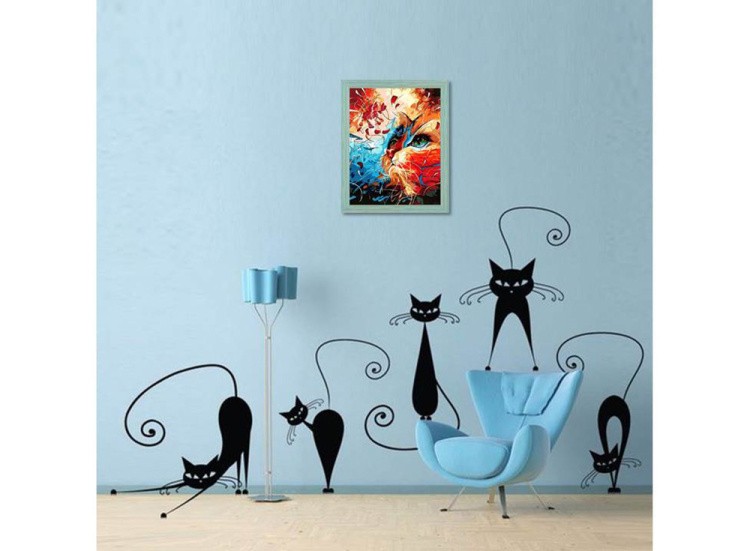 Картина по номерам «Яркий кот» — картинка 4