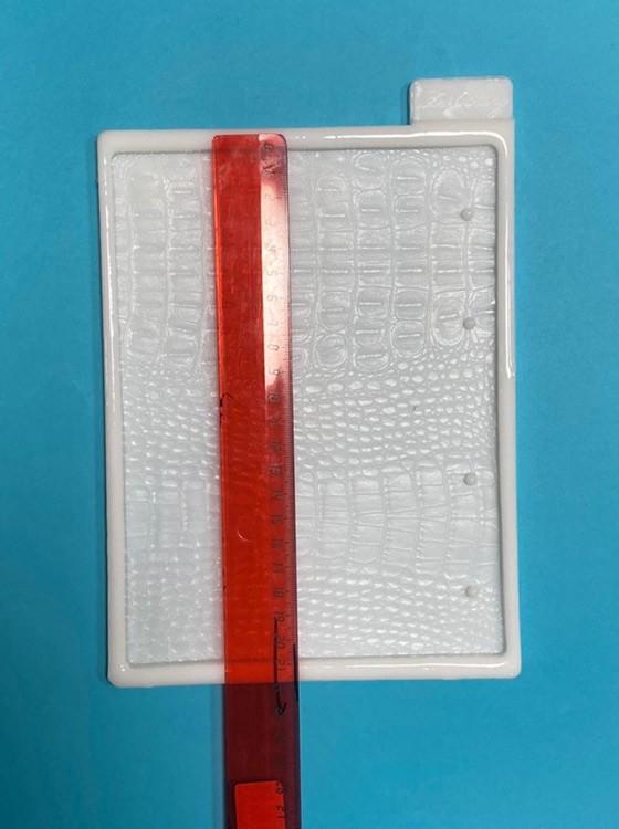 Молд №456 Обложка А5, Кожа крокодила (210х153х5 мм) 1 шт., Art Blong — картинка 3