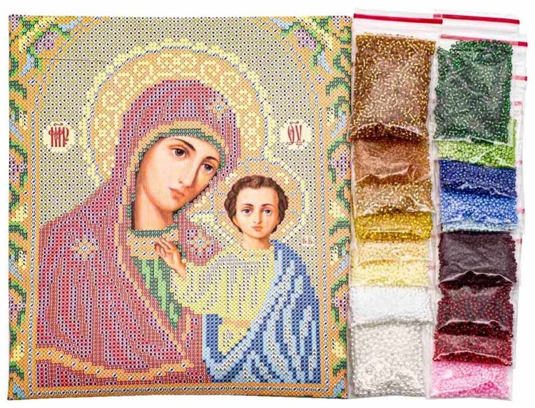 Набор вышивки бисером «Казанская Богородица» — картинка 2