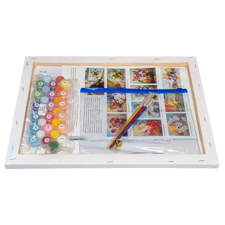 Картина по номерам «Ангелы с грушей» — картинка 3